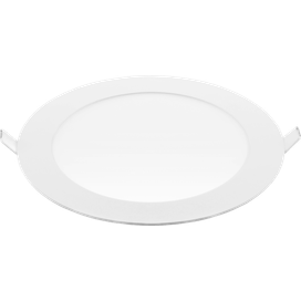 Painel Led de Embutir Redondo 12W 3000K Branco Kobe