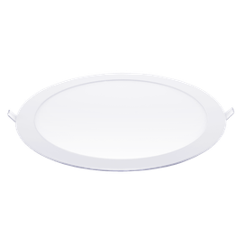 Painel Led de Embutir Redondo 24W 3000K Branco Kobe