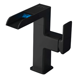 Misturador para Lavatório de Mesa com Led e Controle de Temperatura Preto Kokay
