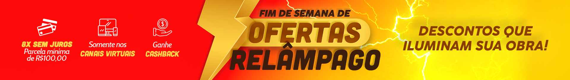 Descontos Relâmpago do Fim de Semana